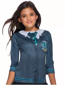 Harry Potter Slytherin-trykket t-skjorte til barn, Størrelse: 8–10 år (123–140 cm)
