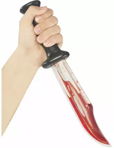 Blodig kniv 33 cm voksen