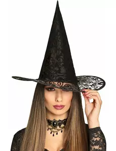 Halloween-heksehatt i blonder for voksne