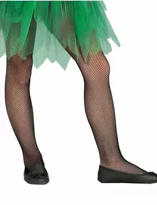Barne svarte nettingstrømpebukser
