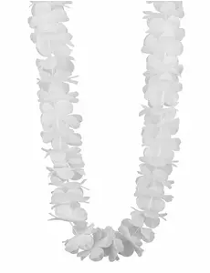 Hvitt hawaiisk halskjede