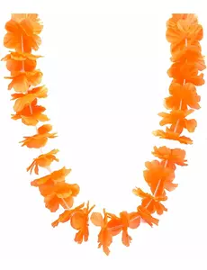 Oransje hawaiisk halskjede
