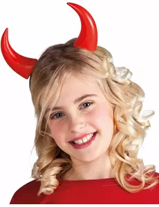 Røde horn for barn til Halloween