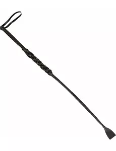 60 cm ridepisk i skinnlook