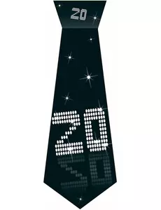 20th Anniversary VIP Cardboard Tie with Elastic