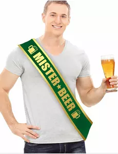 Grønt Mister Beer-skjerf for menn