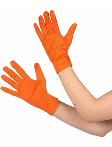 Adult orange short gloves