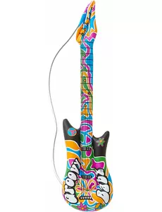 Oppblåsbar hippiegitar 105 cm