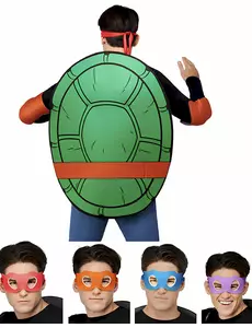 4-i-1 Teenage Mutant Ninja Turtles kostymetilbehørssett for voksne