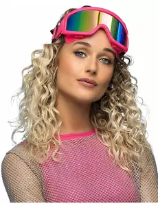 Skibriller for voksne i fluorescerende rosa