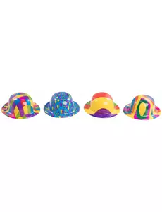 Mini plastklovn bowlerhatt til voksne