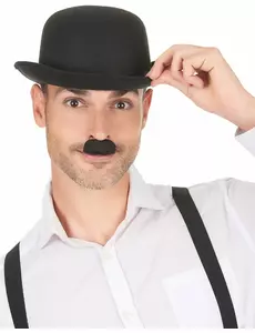 Voksen svart Charlie Chaplin-bart