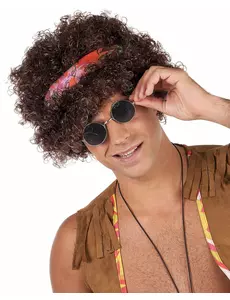 Brun afrohippie-parykk - 130 g