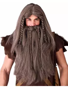 Vikingbarbarisk parykk for menn