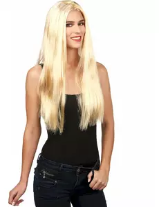 Blond parykk for voksne kvinner