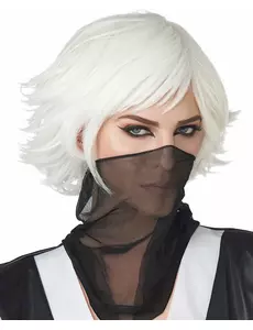 Voksen Hvit Kort Cosplay Parykk