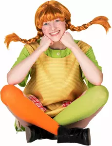 Pippi Langstrømpe Parykk til Dame