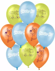10 Scooby-Doo lateksballonger 25 x 32 cm