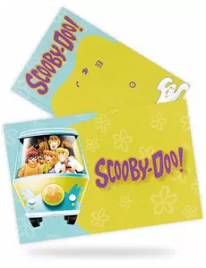 8 Scooby-Doo invitasjonskort med konvolutter 10x16cm