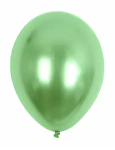 100 metalliske grønne ballonger 29 cm