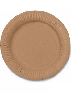 10 tallerkener av kraftpapir 23 cm