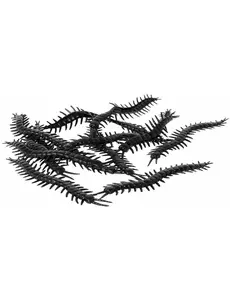 12 svarte tusenbein 13 cm Halloween