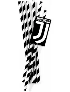 12 Juventus pappsugerør 19,5 cm