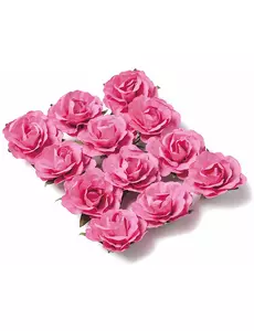 12 fuchsia-roser til oppklistring