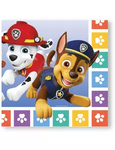 16 Paw Patrol napkins 33 x 33 cm