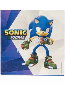 16 Sonic Prime-servietter 33x33 cm