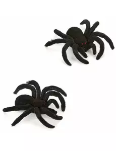 2 edderkopper 10 cm Halloween