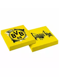 20 Borussia Dortmund papirservietter 33 x 33 cm