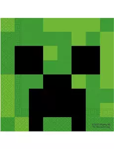 20 Minecraft papirservietter 33 x 33 cm