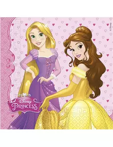 20 Disney Prinsesse Hjertepapirservietter 33 x 33 cm