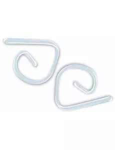 24 Clear Plastic Tablecloth Clips 5 x 5 cm