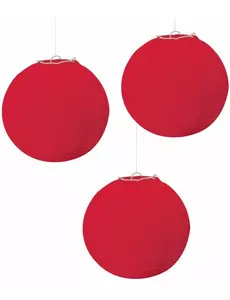 3 røde lykter
