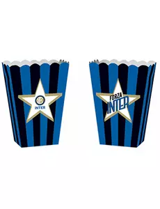 4 popcornbokser av papp 13,5 x 8,5 x 19 cm