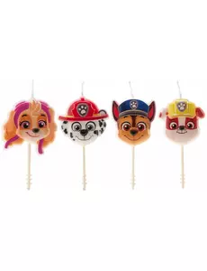4 Paw Patrol birthday candles