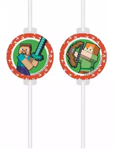 4 Minecraft medaljongpapirsugerør