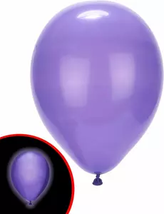 5 Illooms ® Purple LED Balloons