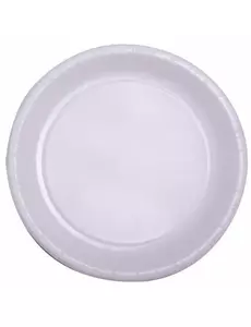 50 hvite papptallerkener 22 cm