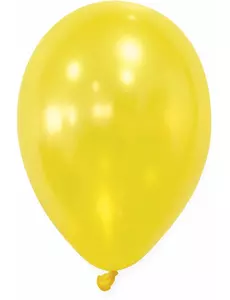 50 Metallic Yellow Balloons 30 cm