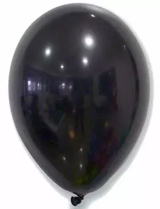 50 black balloons 30 cm