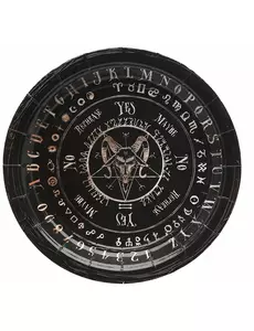 6 Ouija-brett-pappistallerkener 18 cm