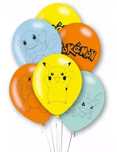 6 Pokémon Pikachu Latexballonger