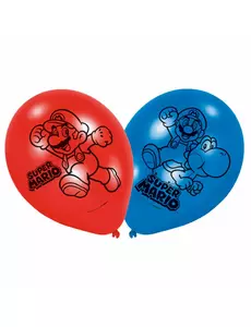 6 Super Mario lateksballonger