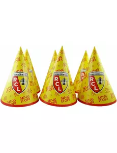 6 RC Lens Cardboard Party Hats 16cm