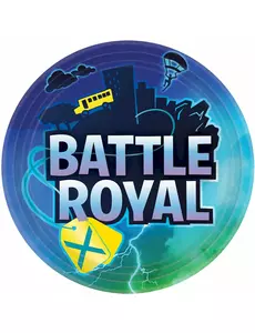 8 Battle Royale-papirtallerkener 23 cm