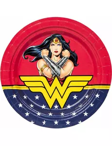 8 Wonder Woman-papirtallerkener 23 cm
