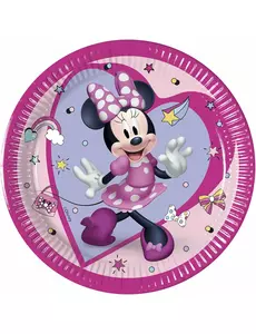 8 Minnie Junior papirtallerkener 20 cm